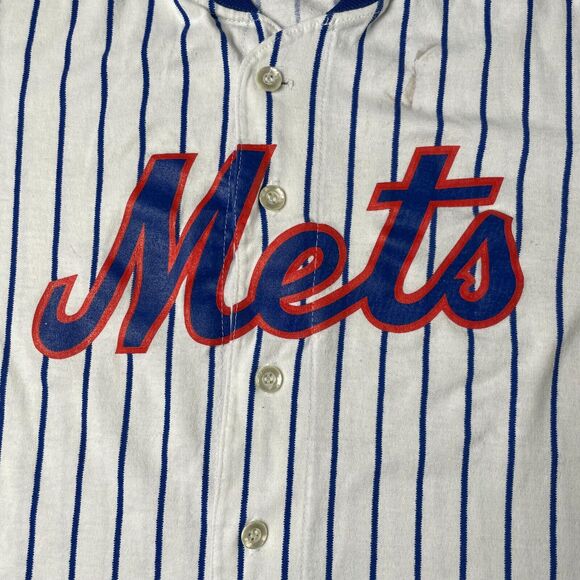 Vintage 80s New York Mets Jersey Men's Large‎ Rawlings Athletic Striped MLB 1017 - Picture 3 of 14